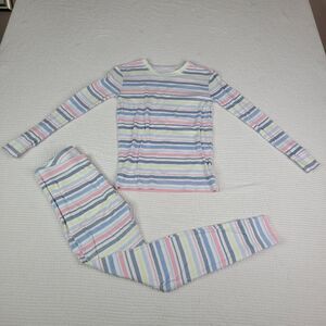 GapKids Organic Cotton Striped PJ Set SZ 12 EUC long sleeve